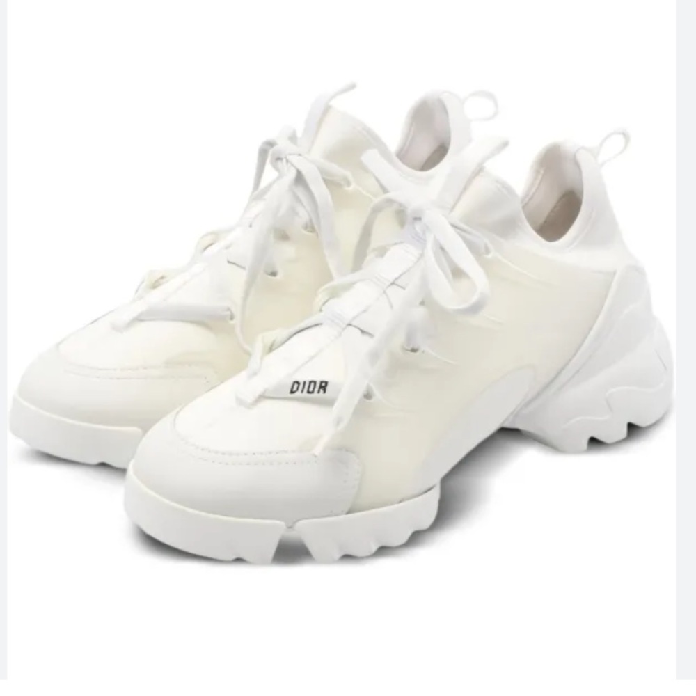 Dior Cream High-Top Sneakers